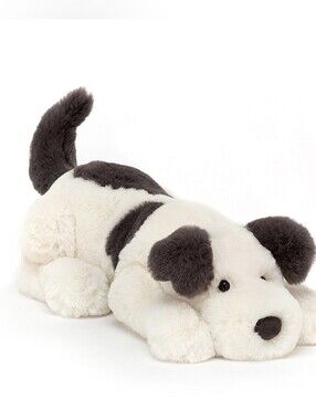‼️RARE RETIRED JELLYCAT‼️ 11" Dashing Dog White with Gray Spots